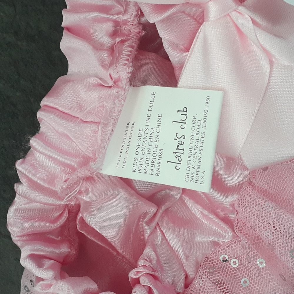 Claire’s Club Pink Sequin Tutu Skirt Costume Party Dancewear SIZE OS - Picture 3 of 5